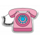 Good Life May & June 2023: Retro Puffy Sticker - Telephone