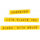 The Good Life: July &amp; August 2023 Mixed Media Elements- Plastic Label, Wherever Life Plants You