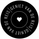 The Good LIfe: July & August 2023 Dutch Word Art - B&W Label,  Geniet Van De Reis