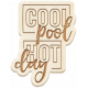 Water World Wood Word Art 1: Cool Pool Hot Day