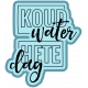 Water World Dutch Word Art: Koud Water Hete Dag