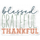 This Is Spooky Elements: Plastic Word Art- Blessed Grateful Thankful