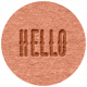 This Is Spooky Elements: Tiny Letterpress- Hello