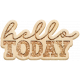 This Is Spooky Elements: Wood Word Art- Hello Today