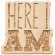 This Is Spooky Elements: Wood Word Art- Here I Am