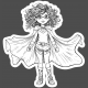 This Is Spooky Stickers: B&amp;W Super Kid 2