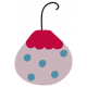 Nutcracker Ornament- Polka Dot