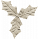 Winter Arabesque Leaf- Tan