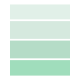 Here &amp; Now- Paint Chip Pocket Card- 3x4- Seafoam