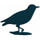 Birdhouse Blue Leather Bird