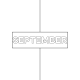 Month Pocket Card 01 September 3x4