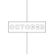 Month Pocket Card 01 October 3x4