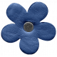 Spring Day- Element- Leather Flower Dark Blue