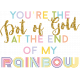 Raindrops &amp; Rainbows- Minikit- Word Art- Pot of Gold