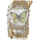 Mixed Media 1- Elements- Burlap Butterfly Tag