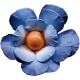 Mixed Media 5- Elements- Blue Flower