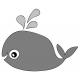 Whale Sticker Template