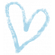XY- Marker Doodle- Blue Heart 2