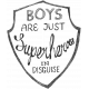 XY- Hand Lettered Stamps- Boys Are Superheroes