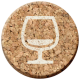 Pour Me A Wine- Elements- Cork Circle Wine Glass Empty