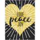 Christmas Day- Journal Cards- Love Joy Peace 3x4