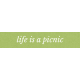 Picnic Day Elements- Word Strip Life