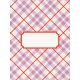 Be Bold Journal Cards- Lilac, White, And Orange Stripe Diagonal 3x4 Journal Card- Card 4