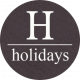 A Little Sparkle {Elements}- &quot;Holidays&#039; Gray Circle Label