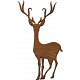 A Little Sparkle {Elements}- Wooden Deer