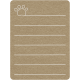 Toolbox Calendar 2- General Doodled Journal Card- Paw Print
