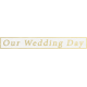 Our Special Day- Word Snippet- Our Wedding Day