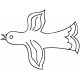 Bird Doodle Template 005