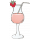 Picnic Day- Pink Strawberry Drink Doodle