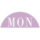 Toolbox Calendar- Date Sticker Kit- Days- Light Purple Monday