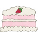 Happy Birthday Mini- Strawberry Cake