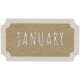 Toolbox Calendar- January Ticket Brown
