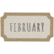 Toolbox Calendar- February Ticket White