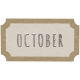 Toolbox Calendar- October Ticket White