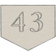 Toolbox Calendar- Arrow Number 43 White
