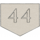 Toolbox Calendar- Arrow Number 44 White
