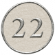 Toolbox Calendar- Dot Number 22 White