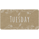 Toolbox Calendar- Tuesday Floral Date Tag 01