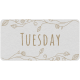 Toolbox Calendar- Tuesday Floral Date Tag 02