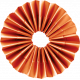 Day of Thanks- Dark Orange Accordion Flower