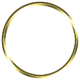 Toolbox Alphabet Bingo Chip Ring- Medium Light Gold Metal Ring