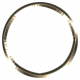 Toolbox Alphabet Bingo Chip Ring- Small Tan Metal Ring