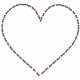 New day- Shadowed Purple Heart Stitch