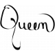 All the Princesses- Queen Calligraphy Word Art