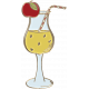 Apple Crisp- Enamel Drink Charm 01