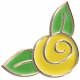 Apple Crisp- Enamel Flower Charm 05